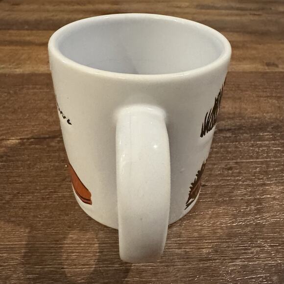 Vtg Waechtersbach Dove Pigeon Embossed Coffee Mug W Germany White Black Brown - Picture 4 of 8